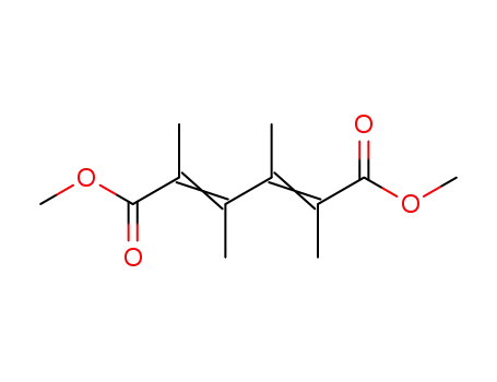 Molecular Structure of 91765-79-6 (1,4-Bis-methoxycarbonyl-1,2,3,4-tetramethyl-butadien-1,3)