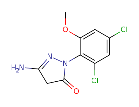 3H-Pyrazol-3-one,5-amino-2-(2,4-dichloro-6-methoxyphenyl)-2,4-dihydro-