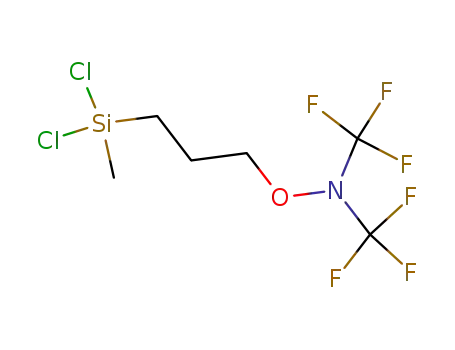 <3-<bis(trifluoromethyl)amino-oxy>propyl>dichloromethylsilane