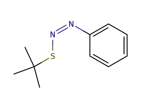 Molecular Structure of 52144-59-9 (Diazene, [(1,1-dimethylethyl)thio]phenyl-, (Z)-)