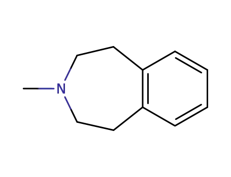 Molecular Structure of 34583-80-7 (1H-3-Benzazepine, 2,3,4,5-tetrahydro-3-methyl-)