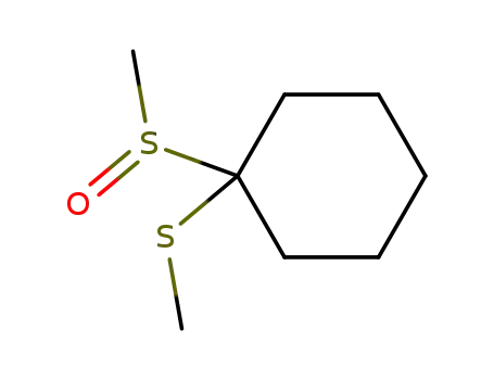 Molecular Structure of 57260-91-0 (Cyclohexane, 1-(methylsulfinyl)-1-(methylthio)-)