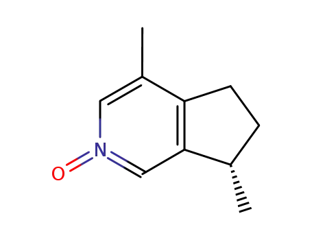 Molecular Structure of 15524-83-1 ((7S)-4,7-dimethyl-6,7-dihydro-5H-cyclopenta<c>pyridine-2-oxide)