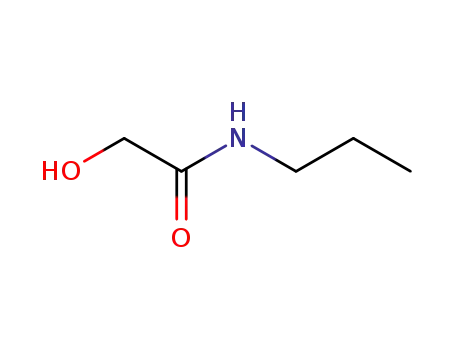 Molecular Structure of 104749-83-9 (glycolic acid proylamide)
