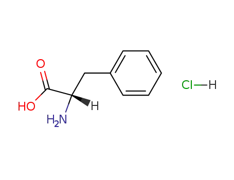 Molecular Structure of 17585-69-2 (L-Phenylalanine hydrochloride)