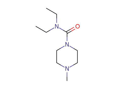 Molecular Structure of 90-89-1 (N,N-DIETHYL-4-METHYL-1-PIPERAZINECARBOXAMIDE)
