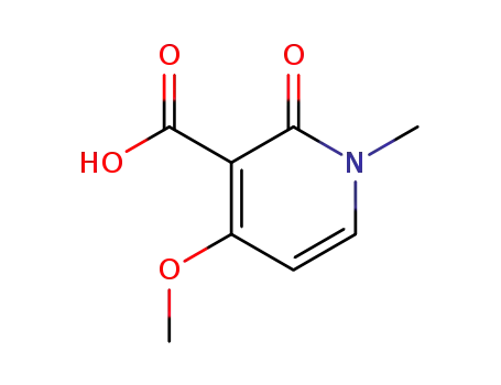 Molecular Structure of 16803-45-5 (1,2-dihydro-4-methoxy-1-methyl-2-oxopyridine-3-carboxylic acid)