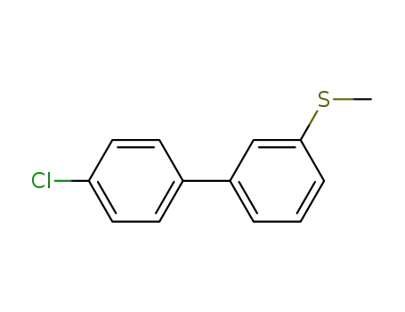 Molecular Structure of 95391-99-4 (1,1'-Biphenyl, 4'-chloro-3-(methylthio)-)