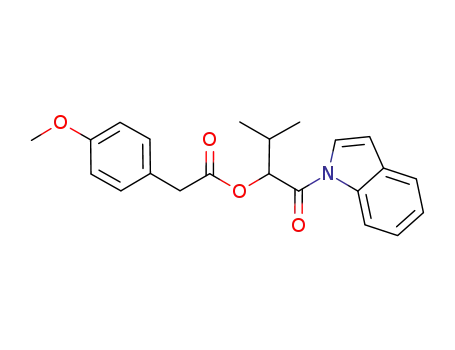 1-(1H-indolylcarbonyl)-2-methylpropyl (4-methoxyphenyl)acetate
