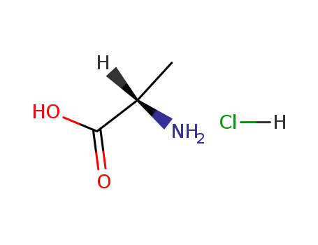 Molecular Structure of 6003-05-0 (L-Alanine hydrochloride)