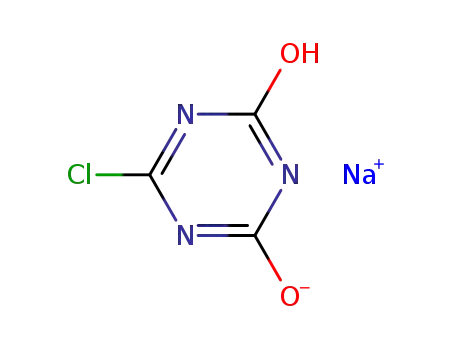 Molecular Structure of 32998-00-8 (6-chloro-1,3,5-triazine-2,4(1H,3H)-dione, sodium salt)