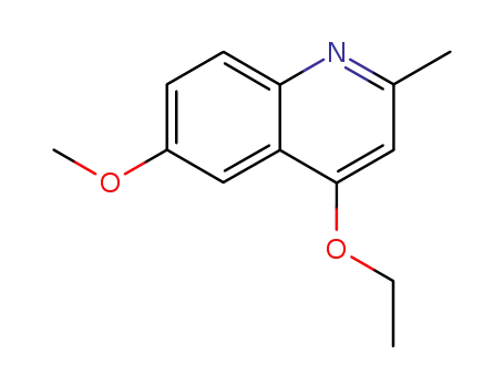 Quinaldine, 4-ethoxy-6-methoxy- (6CI)