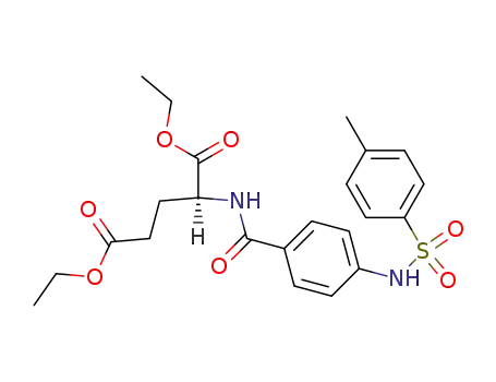 Molecular Structure of 496961-74-1 (<i>N</i>-[4-(toluene-4-sulfonylamino)-benzoyl]-L-glutamic acid diethyl ester)