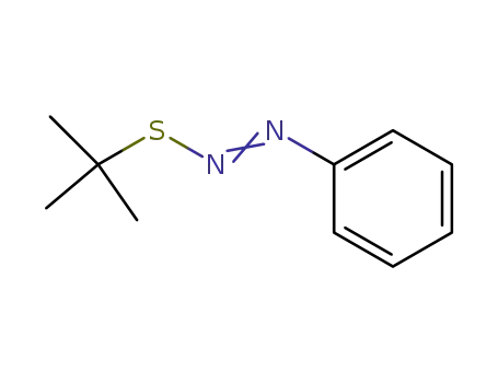 Molecular Structure of 146767-33-1 (phenylazo tert-butyl sulfide)