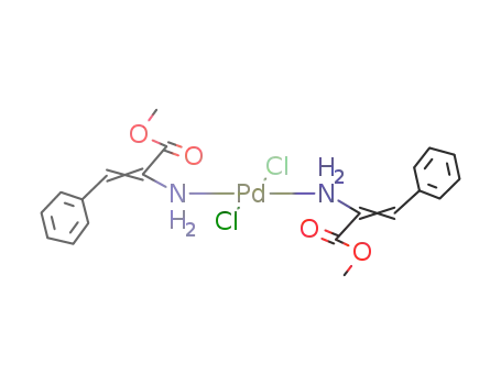 Molecular Structure of 112792-62-8 (trans-dichlorobis(dehydrophenylalanin-methylester)palladium(II))