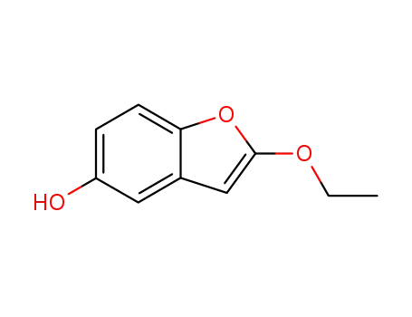 Molecular Structure of 860183-06-8 (2-ethoxy-benzofuran-5-ol)