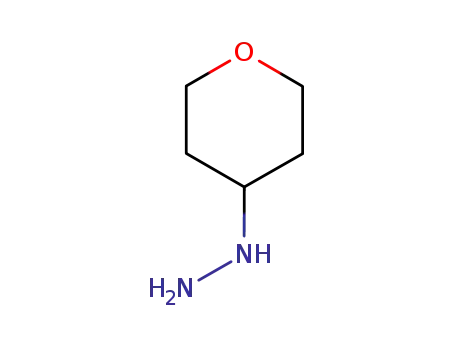 Molecular Structure of 116312-69-7 (1-(TETRAHYDRO-2H-PYRAN-4-YL)HYDRAZINE HYDROCHLORIDE)