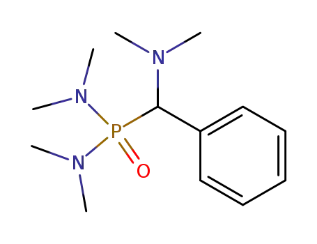 Molecular Structure of 33697-33-5 (<(Dimethylamino)phenylmethyl>phosphonic Bis(dimethylamide))