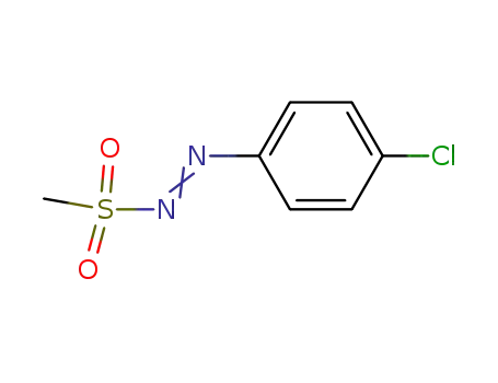 Molecular Structure of 56075-36-6 (1-(4-chlorophenyl)-2-(methylsulfonyl)diazene)