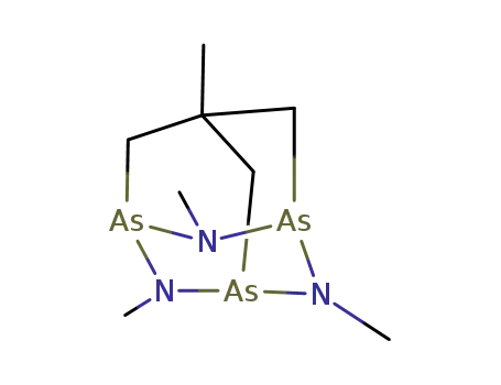 Molecular Structure of 71306-88-2 (2,4,7,9-tetramethyl-2,4,9-triaza-1,3,5-triarsa-adamantane)