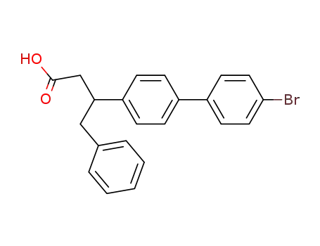 Molecular Structure of 124325-89-9 (3-(4'-Bromo-biphenyl-4-yl)-4-phenyl-butyric acid)