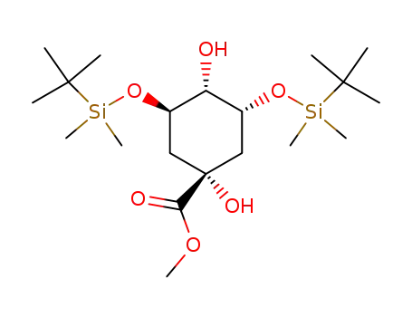 (1a,3R,4a,5R)-3,5-Bis[[(1,1-dimethylethyl)dimethylsilyl]oxy]-1,4-dihydroxy-cyclohexanecarboxylic Acid Methyl Ester