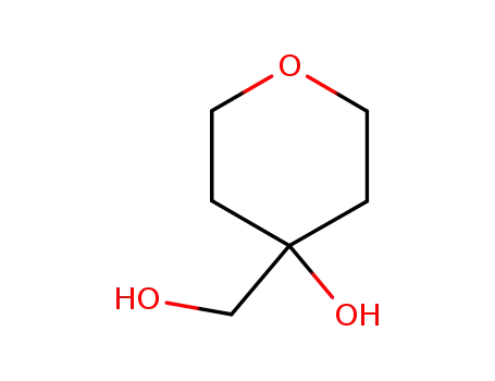Molecular Structure of 87216-17-9 (4-(Hydroxymethyl)tetrahydro-4-pyranol)