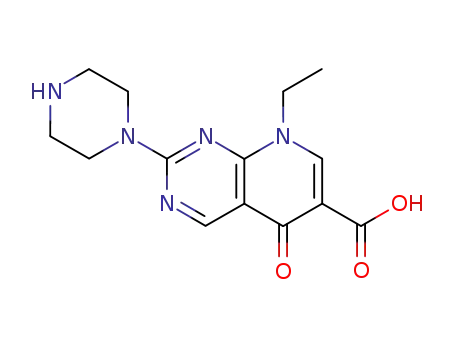 Molecular Structure of 51940-44-4 (Pipemidic acid)