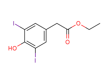 Benzeneacetic acid,4-hydroxy-3,5-diiodo-, ethyl ester