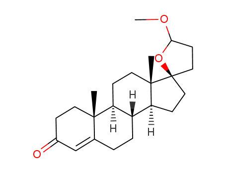 (17β)-4',5'-dihydro-5'-methoxyspiro<androst-4-ene-17,2'(3'H)-furan>-3-one