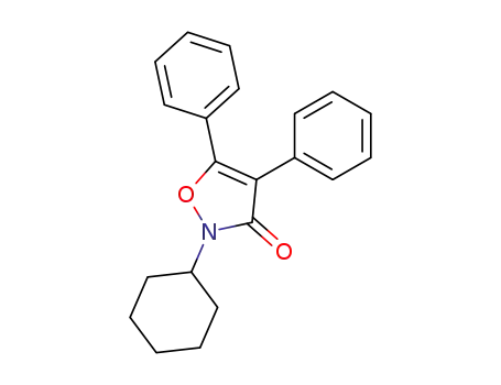 3(2H)-Isoxazolone, 2-cyclohexyl-4,5-diphenyl-