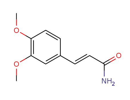 Molecular Structure of 130973-10-3 ((2E)-3-(3,4-dimethoxyphenyl)-2-propenamide)