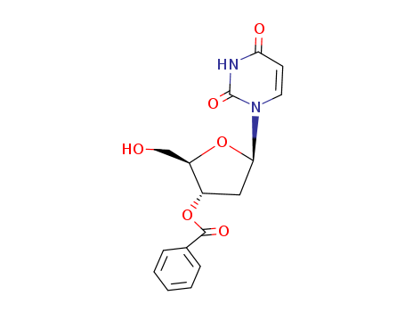 Uridine, 2'-deoxy-,3'-benzoate
