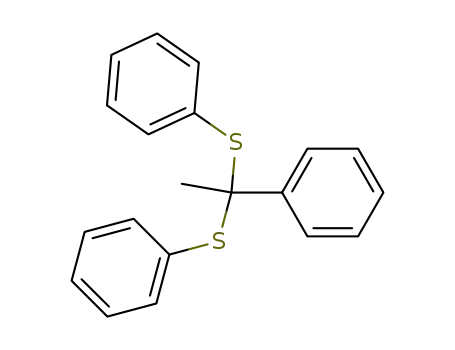 Molecular Structure of 3462-50-8 (Benzene, 1,1'-[(1-phenylethylidene)bis(thio)]bis-)