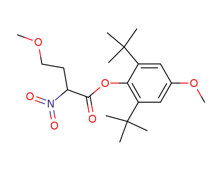 Molecular Structure of 113719-09-8 (Butanoic acid, 4-methoxy-2-nitro-,
2,6-bis(1,1-dimethylethyl)-4-methoxyphenyl ester)