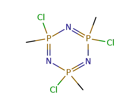 Molecular Structure of 32997-23-2 (2,4,6-trichloro-2,2,4,4,6,6-hexahydro-2,4,6-trimethyl-1,2,3,4,5,6-triazatriphosphorine)
