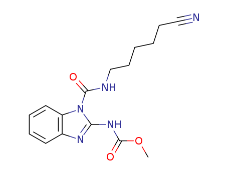 Carbamic acid,N-[1-[[(5-cyanopentyl)amino]carbonyl]-1H-benzimidazol-2-yl]-, methyl ester