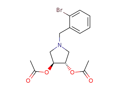 (3S,4S)-N-(o-bromobenzyl)-3,4-diacetoxypyrrolidine