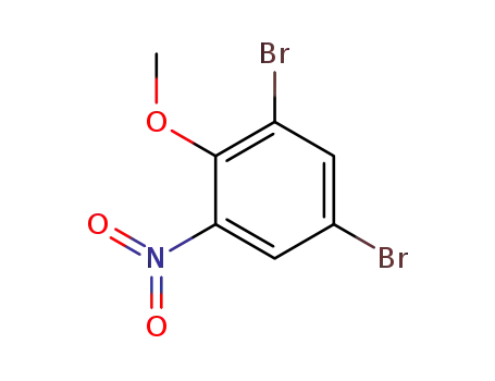 Molecular Structure of 725241-64-5 (4,6-dibromo-2-nitroanisole)