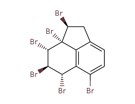 Molecular Structure of 4889-65-0 (2.2a.3.4.5.6-Hexabrom-2a.3.4.5-tetrahydroacenaphthen)