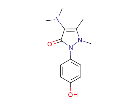 Molecular Structure of 178937-52-5 (4-(N,N-dimethyl)-4'-hydroxyaminoantipyrine)