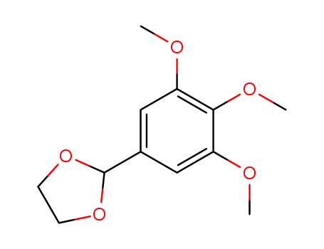 Molecular Structure of 82073-55-0 (1,3-Dioxolane, 2-(3,4,5-trimethoxyphenyl)-)