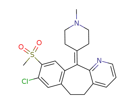 8-chloro-7-(methylsulfonyl)-5-(4'-N-methylpiperidylidene)-4-aza-10,11-dihydro-5H-dibenzo<a,d>cycloheptene
