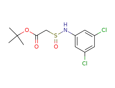 Molecular Structure of 119421-08-8 ((3,5-Dichloro-phenylsulfinamoyl)-acetic acid tert-butyl ester)