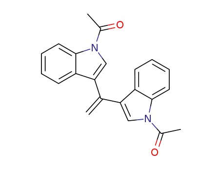 Molecular Structure of 69262-87-9 (1-[3-[1-(1-acetylindol-3-yl)ethenyl]indol-1-yl]ethanone)