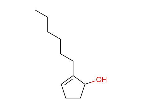 Molecular Structure of 56239-91-9 (2-hexylcyclopent-2-en-1-ol)