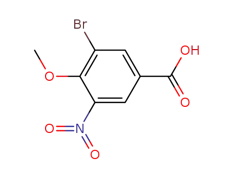 Molecular Structure of 954815-08-8 (3-BroMo-4-Methoxy-5-nitrobenzoic acid)