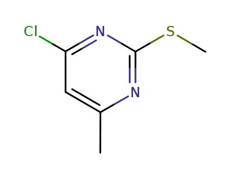 Molecular Structure of 17119-73-2 (4-Chloro-6-methyl-2-(methylthio)pyrimidine)