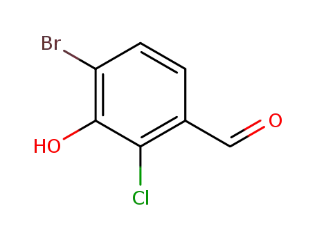 4-bromo-2-chloro-3-hydroxy-benzaldehyde