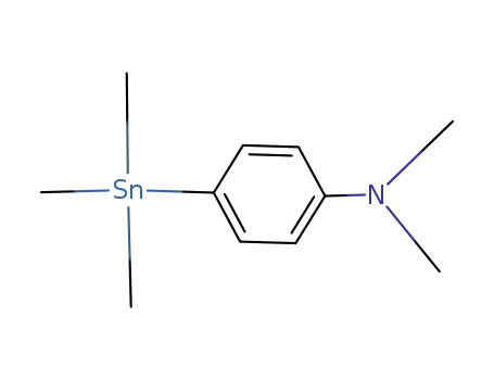 Molecular Structure of 14064-16-5 (Benzenamine, N,N-dimethyl-4-(trimethylstannyl)-)